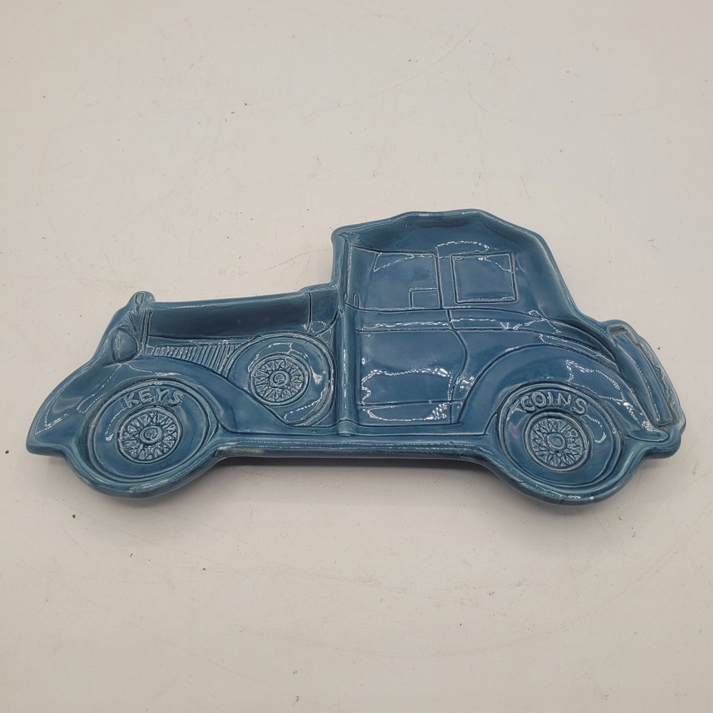 Vintage House of Lloyd Vintage Trinket Tray Plate Blue  Car Key‎ Holder 1986 HOL